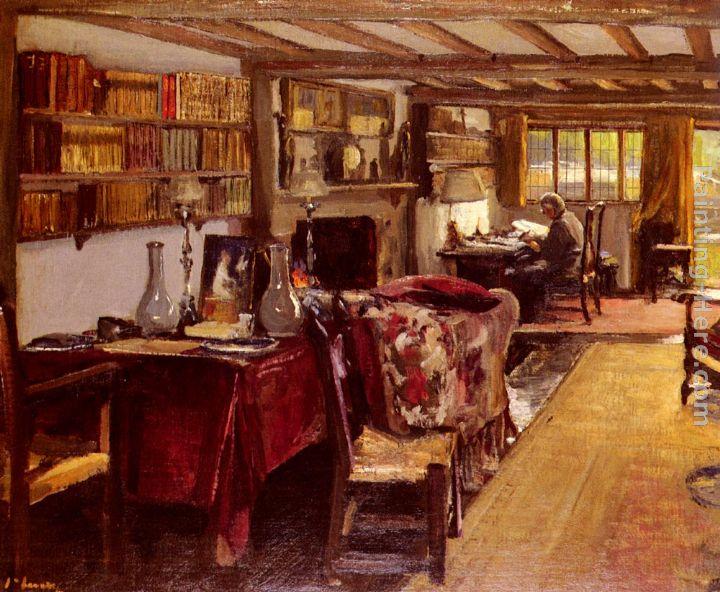 John Lavery A Writing Room At The Wharf, Sutton Courtenay